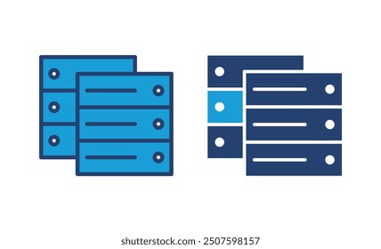 Database icon vector. database vector icon