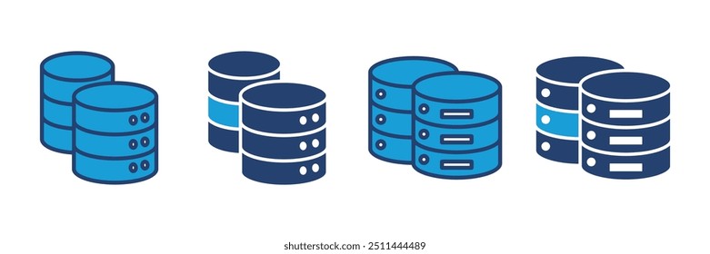 Database icon vector. database vector icon