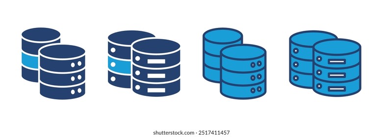 Database icon vector. database vector icon