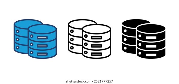 Database icon vector. database vector icon