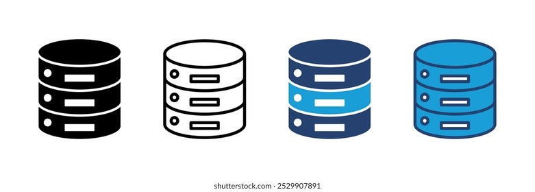 Database icon vector. database vector icon