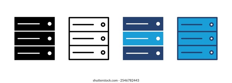 Database icon vector. database vector icon