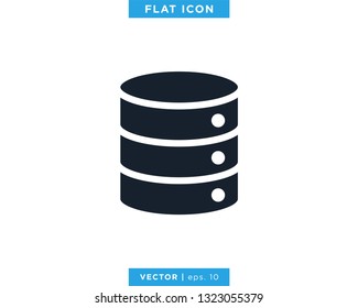 Database Icon Vector Design Template