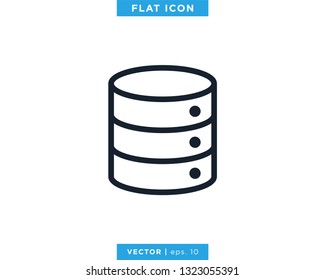 Database Icon Vector Design Template