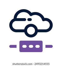 database icon. vector dual tone icon for your website, mobile, presentation, and logo design.