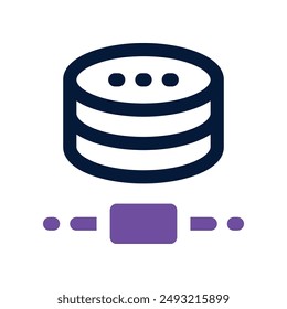 database icon. vector dual tone icon for your website, mobile, presentation, and logo design.