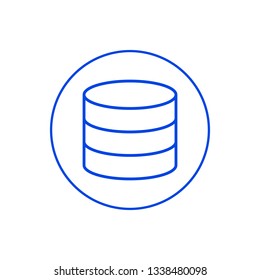 Database icon. Vector illustration