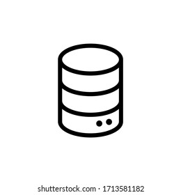 Database icon vector. Icon illustration