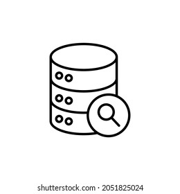 Database icon, Vector illustration of database icon