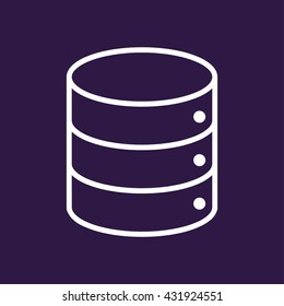 Database icon . Vector illustration