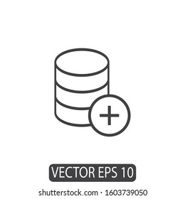 Database icon . Vector illustration Design Template