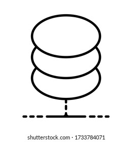 database icon vector illustration photo