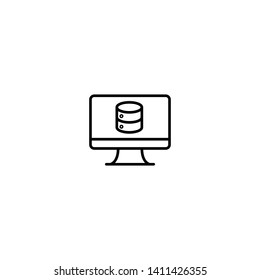 database icon vector illustration sign