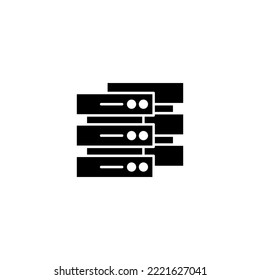 Datenbanksymbol, Vektorgrafik. Datenbankzeichen und -symbol