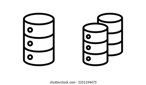 Database icon vector illustration. database sign and symbol
