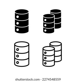 Database icon vector illustration. database sign and symbol