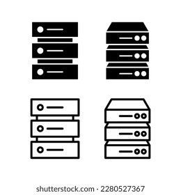Database icon vector illustration. database sign and symbol