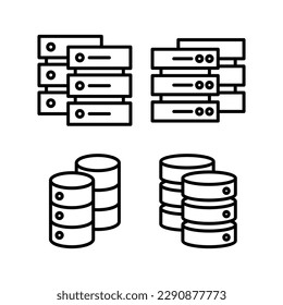 Database icon vector illustration. database sign and symbol