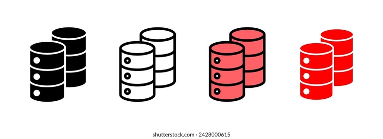 Database icon vector illustration. database sign and symbol