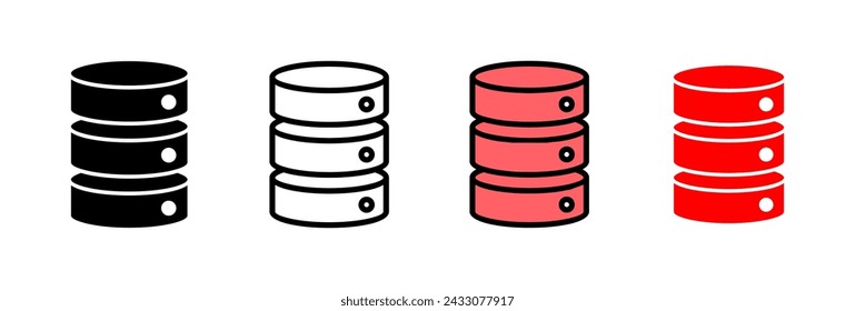 Database icon vector illustration. database sign and symbol
