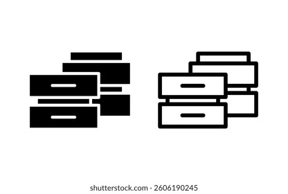 Database icon vector illustration. database sign and symbol