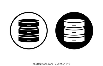 Database icon vector illustration. database sign and symbol