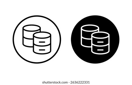 Database icon vector illustration. database sign and symbol