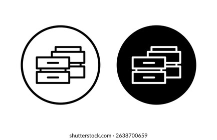 Database icon vector illustration. database sign and symbol