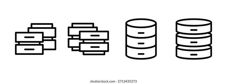 Database icon vector illustration. database sign and symbol