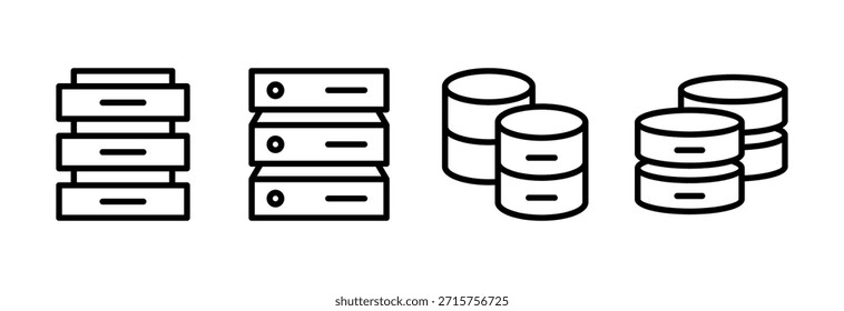Database icon vector illustration. database sign and symbol