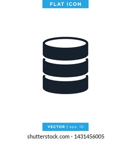 Database Icon Vector Logo Design Template