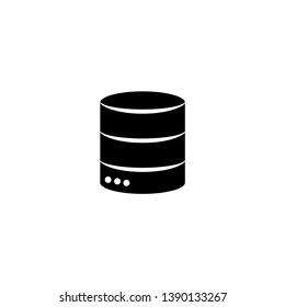 Database icon vector. Server icon. Trendy flat design style on white background.