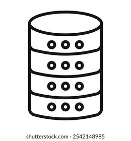 Database icon vector set collection for web