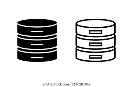 Database icon vector. database sign and symbol