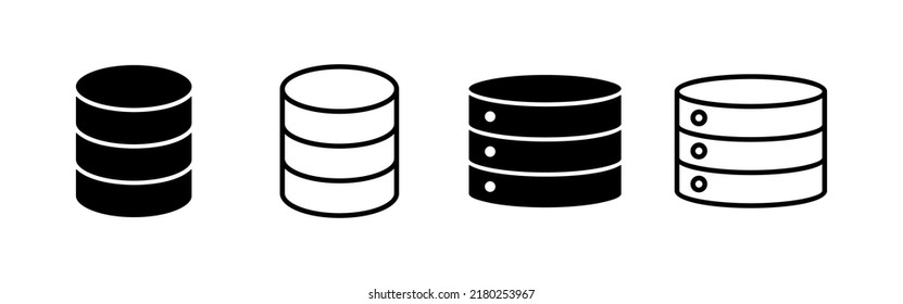 Database icon vector. database sign and symbol