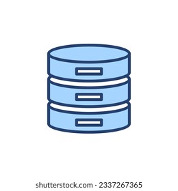 Vector de icono de base de datos. signo y símbolo de base de datos