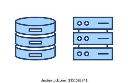 Vector de icono de base de datos. signo y símbolo de base de datos