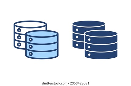 Vector de icono de base de datos. signo y símbolo de base de datos