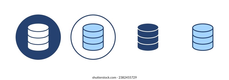 Database icon vector. database sign and symbol