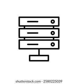 Database icon vector. database sign and symbol
