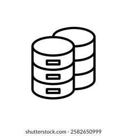 Database icon vector. database sign and symbol