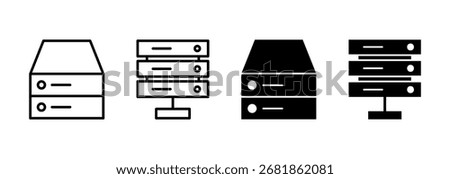 Database icon vector. database sign and symbol