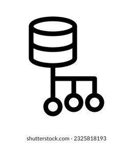 Database Icon Vector Symbol Design Illustration
