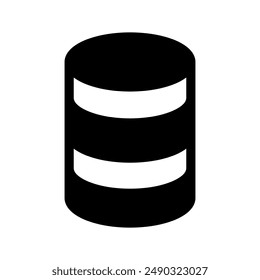 Icono de base de datos Ilustración de diseño de Vector