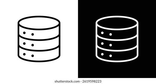 Database icon Vector symbol in trendy flat style