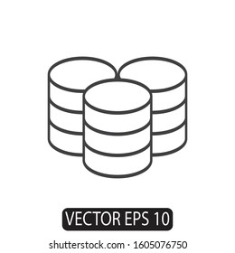 database icon vector template design