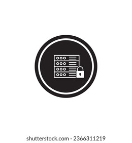 database icon vector template illustration logo design