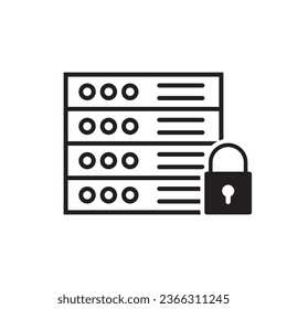 database icon vector template illustration logo design