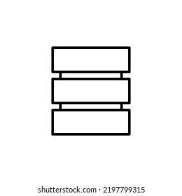 Database icon vector for web and mobile app. database sign and symbol