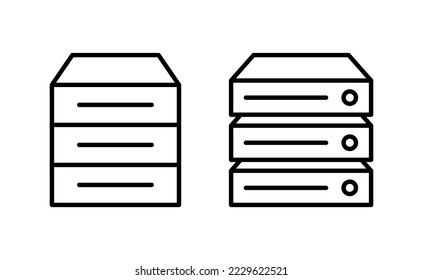 Database icon vector for web and mobile app. database sign and symbol